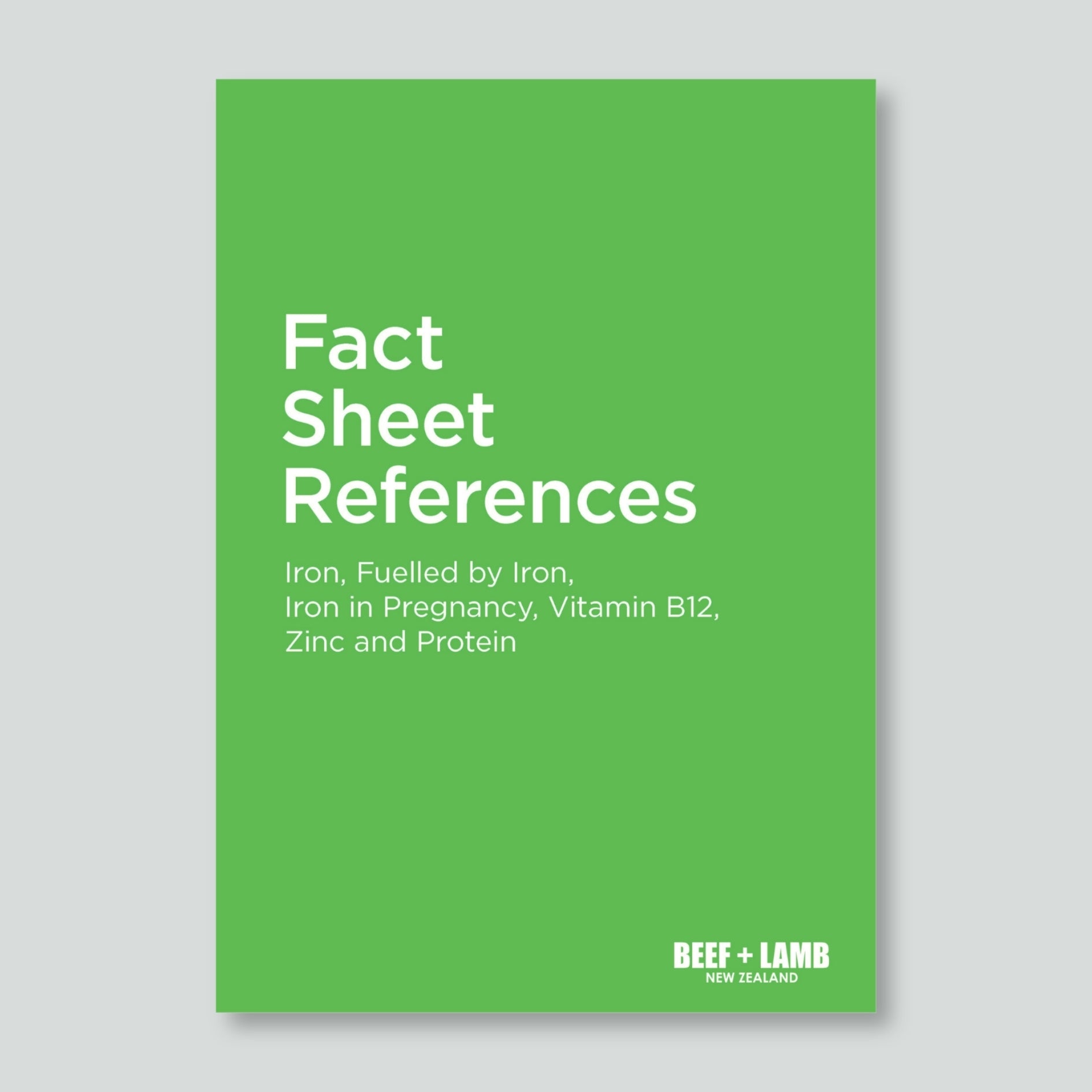 Fact Sheet References
