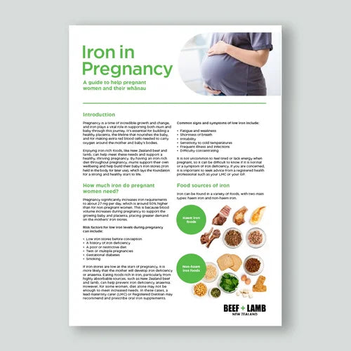 Iron in Pregnancy Fact Sheet